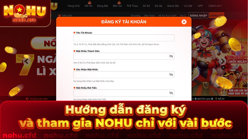 Hướng dẫn đăng ký thành viên chỉ trong 2 phút